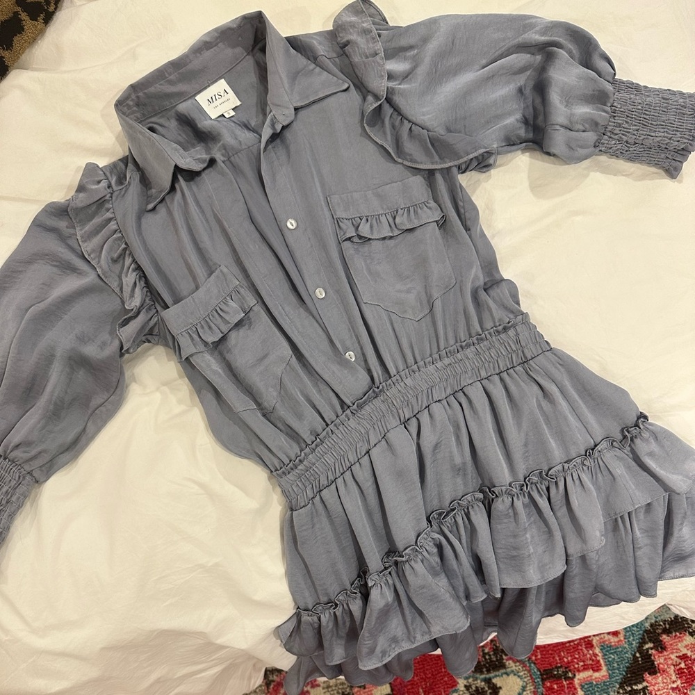 Blue Gray Misa Dress